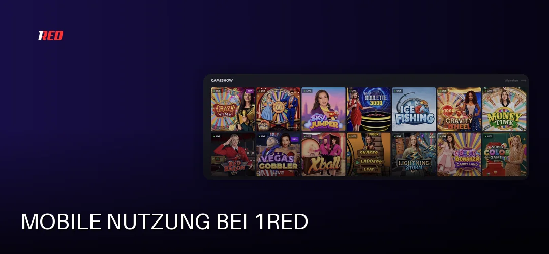 1RED promotional banner